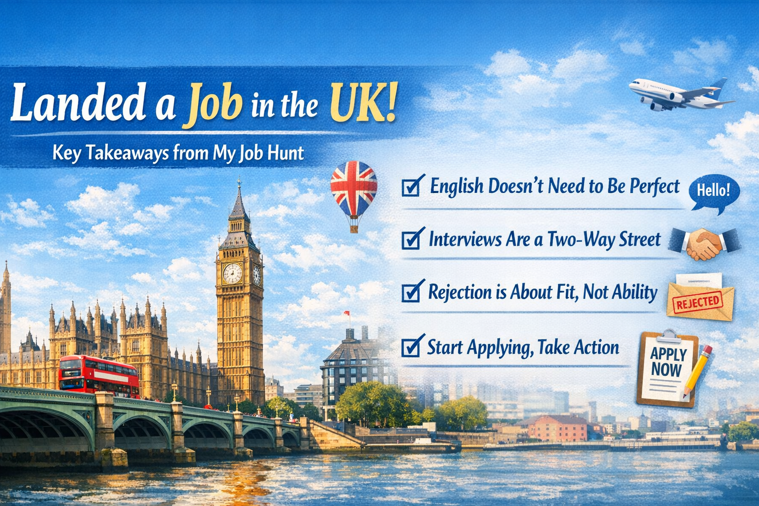I Got a Job! Sharing My UK Job Hunting Experience 🇬🇧